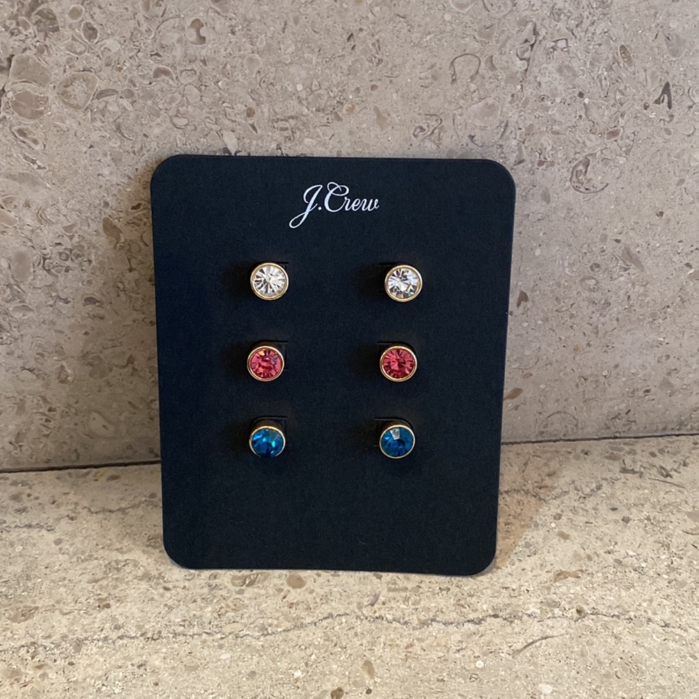 J. Crew Gem Stud Earrings